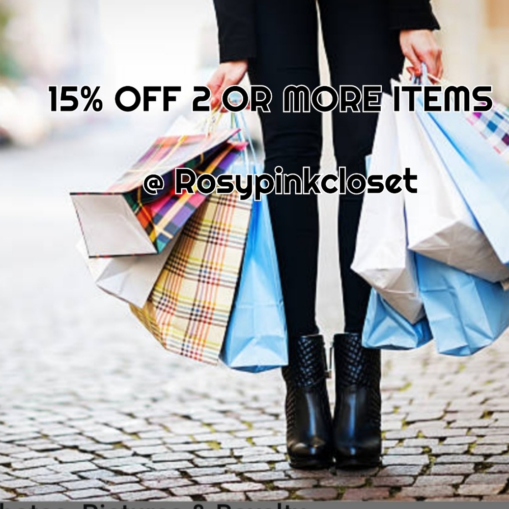 15 % off 2 or more items from this closet!